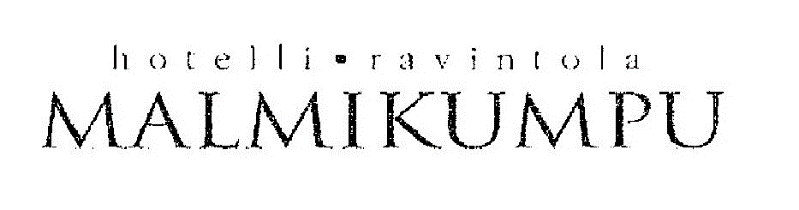 <div>tavaramerkkikuvio, jossa lukee hotelli ravintola Malmikumpu</div>
